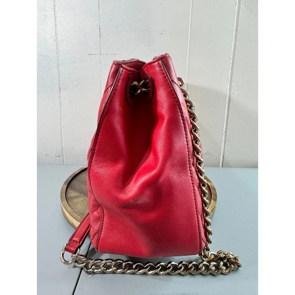 Kate Spade Shoulder Bag Women Medium Red Good Quilted Leather Briar Lane Emelyn